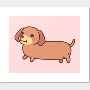 Cute Dachshund Dog Puppy Posters and Art